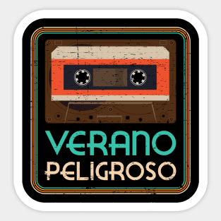 Verano Peligroso - vintage design Sticker